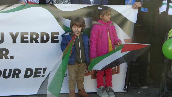 Muğla'da Filistin'e Destek Yürüyüşü Gerçekleştirildi