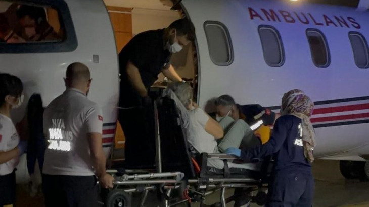 Astım Hastası Kadın Uçak Ambulansla Ankara'ya Sevk Edildi