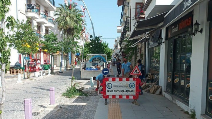 Büyükşehir, Datça'da içme suyu hatlarını yeniliyor