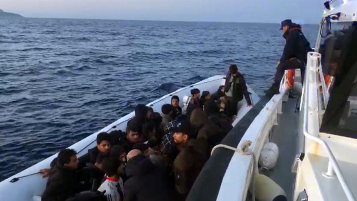 Marmaris'te 36 düzensiz göçmen kurtarıldı