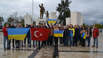 Ukraynalılar Fethiye'de nöbette